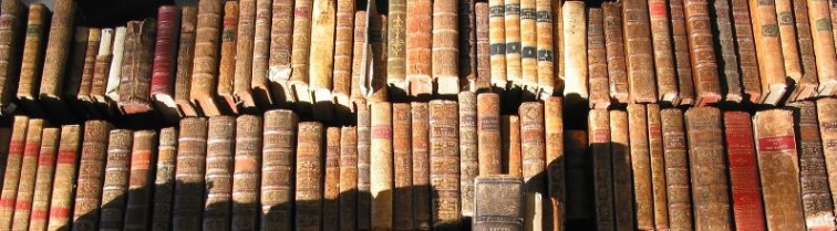 Alte Bücher in der Bibliothek