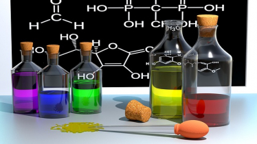 symbol picture: some chemical substances, some complex formulae