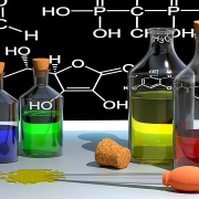 symbol picture: some chemical substances, some complex formulae